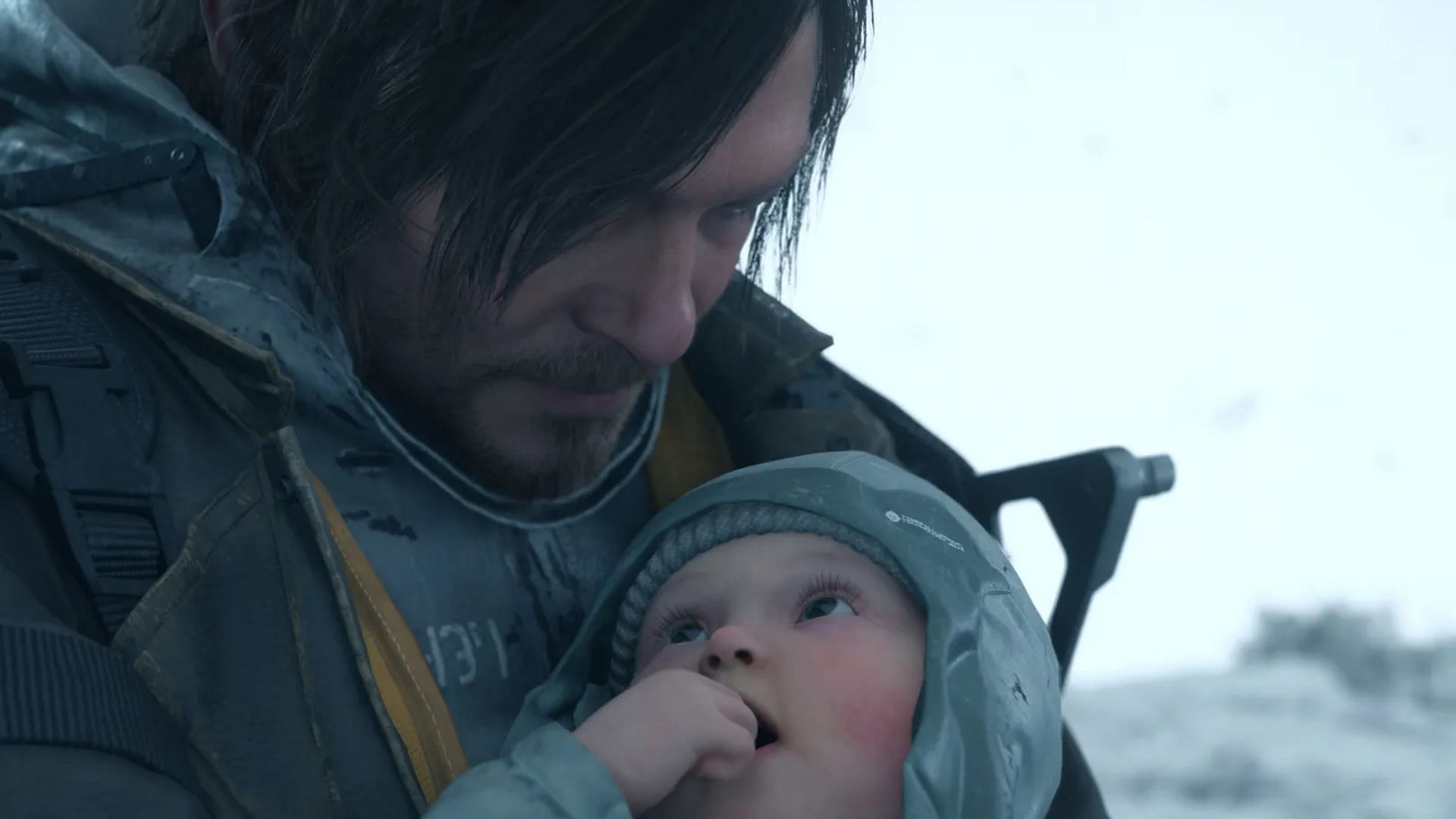 Sam Porter Bridges and BB-28 as seen in Death Stranding (Image via Kojima Productions)